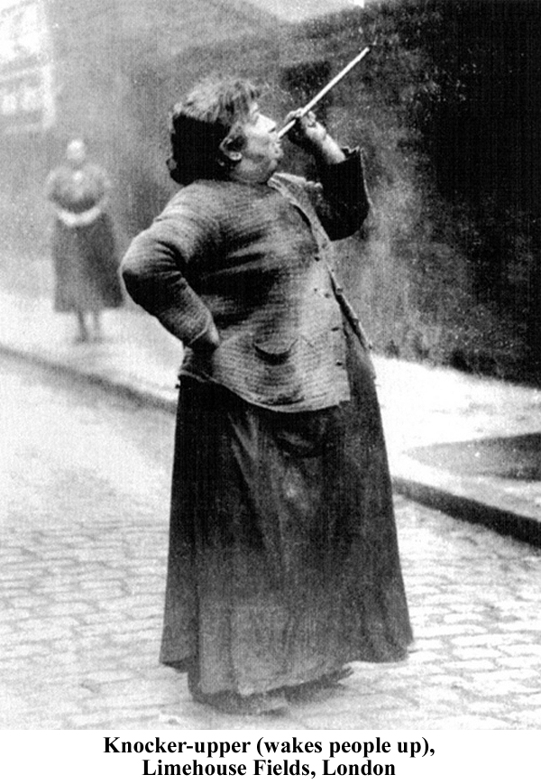 Knocker-upper, Limehouse Fields, London